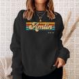 Vintage Sunset Stripes Amlin Ohio Sweatshirt Gifts for Her