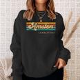 Vintage Sunset Stripes Amston Connecticut Sweatshirt Gifts for Her