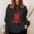 Vintage Synthesizer Analog - Synth Nerd Retro Sweatshirt Gifts for Her