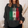 Viva Mexico Mexican Independence Day Mexican Flag Sweatshirt Gifts for Her
