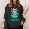 Warrior Ovarian Cancer Awareness Sweatshirt Gifts for Her
