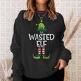 Wasted Elf Xmas Pjs Matching Christmas Pajamas For Family Sweatshirt Gifts for Her