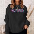 Weird Rave Glitch I Trippy Edm Festival Clothing Techno Sweatshirt Gifts for Her