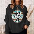 Western Mom Serape Cow Cactus Leopard Cowgirl Rodeo Mama Sweatshirt Gifts for Her