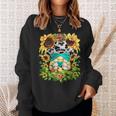 Western Sunflower Cowgirl Gnome For Women Cute Floral Summer Sweatshirt Gifts for Her
