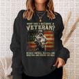 Why Did I Become A Veteran Because Football Baseball Sweatshirt Gifts for Her