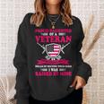 Womens Proud Daughter Of A Veteran Father Cute Veterans Daughter 386 Sweatshirt Gifts for Her