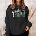 Worlds Okayest Golfer Golf Golfing Sweatshirt Gifts for Her