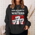 Writers Guild Of America On Strike Solidarity With Writers Sweatshirt Gifts for Her