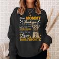 Yorkie Dear Mommy Thank You For Being My Mommy Sweatshirt Gifts for Her