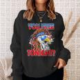 You Free Tonight Usa American Flag Patriotic Eagle Mullet Sweatshirt Gifts for Her