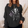 You Like Scary Movies Too Funny Ghost Face Scary Funny Gifts Sweatshirt Gifts for Her