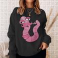 Youre Worm With A Mustache Funny Meme For Men Women Sweatshirt Gifts for Her