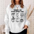 6 Things I Do In My Spare Time Cows Farm Gifts For Cows Lovers Funny Gifts Sweatshirt Gifts for Her