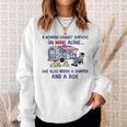 A Woman Cant Survive On Wine Alone Needs A Camper And A Dog Sweatshirt Gifts for Her