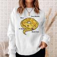 Adorable Ball Python Snake Anatomy Sweatshirt Gifts for Her