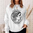Alexander The Great Ancient Coin Portrait & Name In Greek Sweatshirt Gifts for Her