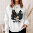 Amite River Retro Minimalist River Amite Sweatshirt Gifts for Her