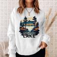 Arkabutla Lake Retro Minimalist Lake Arkabutla Sweatshirt Gifts for Her