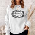 Been Doing Cowgirl Shit All Day Vintage Retro Girls Sweatshirt Gifts for Her