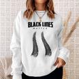 Black Lines Matter Car Burnout Skid Sweatshirt Gifts for Her