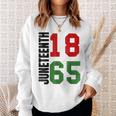 Black Proud African American For Junenth Sweatshirt Gifts for Her