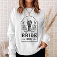 Bride Or Die Skeleton Hand Gothic Bachelorette Party Sweatshirt Gifts for Her