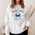 Calvert County Maryland Usa Crab Sweatshirt Gifts for Her