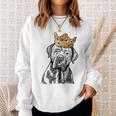 Cane Corso Dog Wearing Crown Sweatshirt Gifts for Her