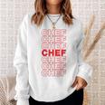 Chef Thank You Bag Design Funny Cute Chef Funny Gifts Sweatshirt Gifts for Her