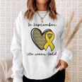 Childhood Cancer Awareness Month In September We Wear Gold Sweatshirt Gifts for Her