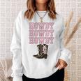 Cowgirl White Howdy Vintage Rodeo Western Country Southern Sweatshirt Gifts for Her