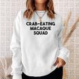Crab Eating Macaque Monkey Lover Crab Eating Macaque Squad Sweatshirt Gifts for Her
