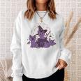 Cute Black Cats Moon Halloween Cat Halloween Cat Sweatshirt Gifts for Her