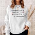 Depression & Suicide Prevention Awareness Person Behind Me Depression Funny Gifts Sweatshirt Gifts for Her