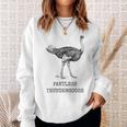 Funny Ostrich Pantless Thundergoose Animal Name Stupid Joke Sweatshirt Gifts for Her