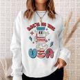 Funny Retro Vial Rocn In The Usa Happy 4Th Of July Vibes Sweatshirt Gifts for Her
