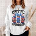 Getting Star Spangled Hammered Funny 4Th Of July Patriotic Sweatshirt Gifts for Her