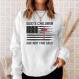Gods Children Are Not For Sale American Flag Men Women Sweatshirt Gifts for Her