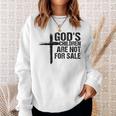 Gods Children Are Not For Sale Cross Christian Vintage Christian Gifts Sweatshirt Gifts for Her