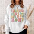 Groovy Retro Graduation I Graduated Can I Go Back To Bed Now Sweatshirt Gifts for Her