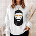 Hipster Daddy Gay Pride Lgbt Bear Mens Beard Sweatshirt Gifts for Her