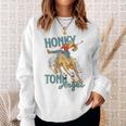 Honky Tonk Angel Hold Your Horses Western Country Cowgirl Sweatshirt Gifts for Her