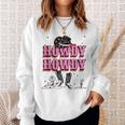 Howdy Retro Cowgirl Cowboy Nashville Country Bachelorette Sweatshirt Gifts for Her