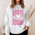 Howdy Western Rodeo Country Southern Cowgirl Vintage Groovy Sweatshirt Gifts for Her