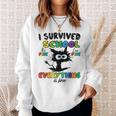 I Survived School Its Fine Im Fine Everything Is Fine Sweatshirt Gifts for Her