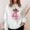 Kids Cowgirl Birthday Outfit Girl Fourth Birthday Gift Horse Farm Sweatshirt Gifts for Her