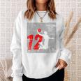 Kids Distressed 12 Year Old 12Th Basketball Birthday Slam Dunk Sweatshirt Gifts for Her