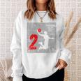 Kids Distressed 2 Year Old 2Nd Basketball Birthday Slam Dunk Sweatshirt Gifts for Her
