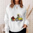 Kids Junenth 1865 Boy In Tractor Funny Toddler Boys Fist Sweatshirt Gifts for Her